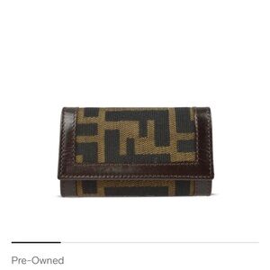 Fendi Dark Brown Key Holder
